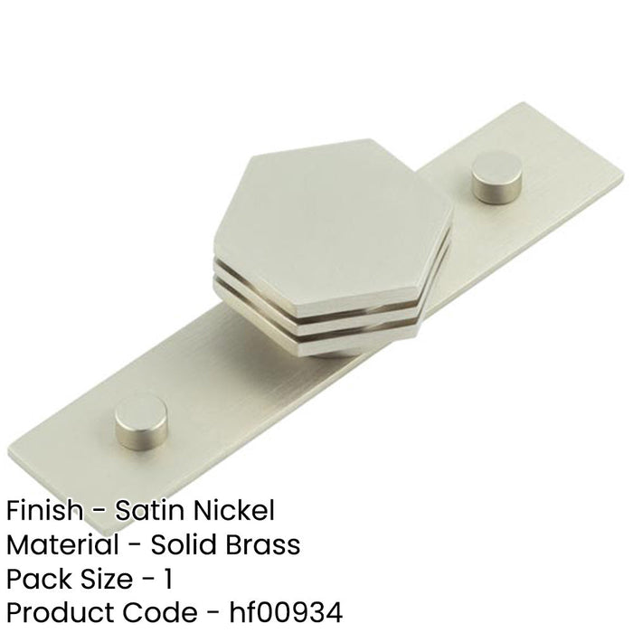 Stylish 40mm Satin Nickel Cupboard Knob Modern Interiors Kitchen Cabinet Knob (2)-1