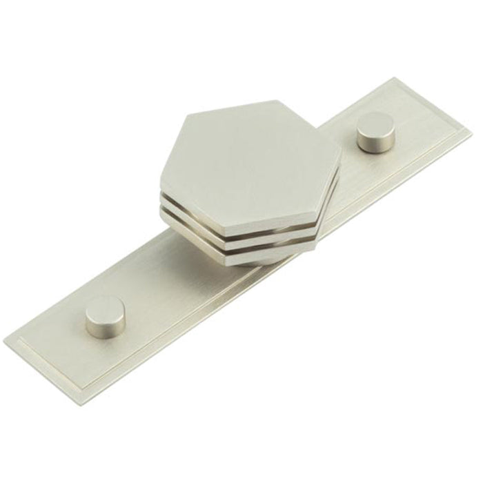 40mm Stepped Satin Nickel Cupboard Knob Modern Interiors Kitchen Cabinet Knob