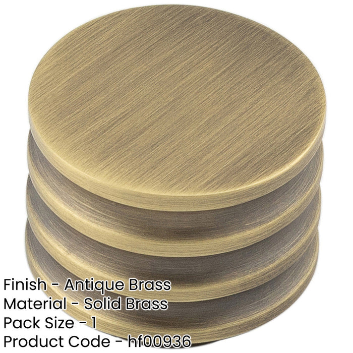 Elegant Antique Brass Cupboard Knob 30mm Size Kitchen Cabinet Knob-1