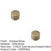 PACK Elegant Antique Brass Cupboard Knob 30mm Size Kitchen Cabinet Knob (1)-1