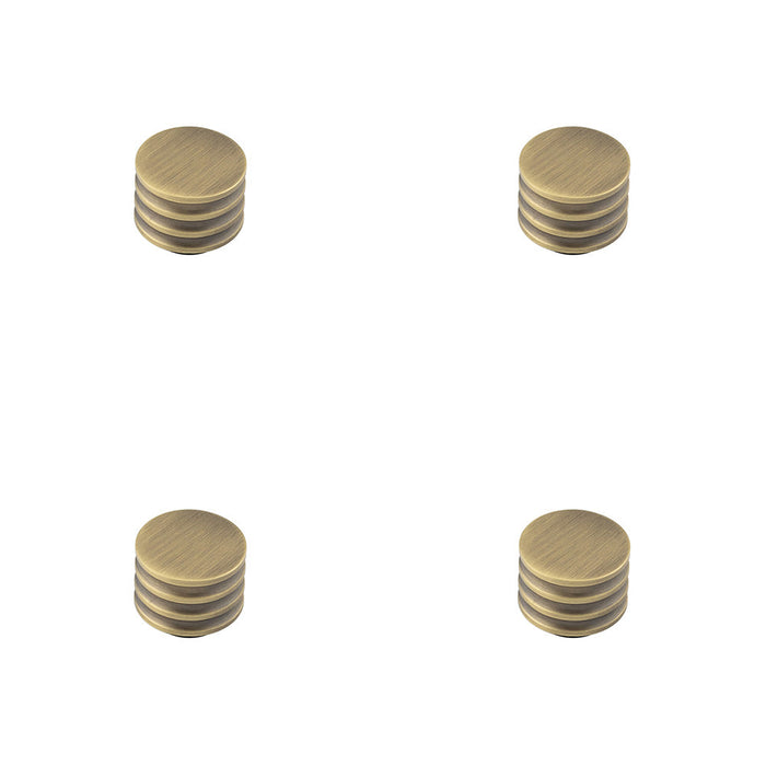 PACK Elegant Antique Brass Cupboard Knob 30mm Size Kitchen Cabinet Knob