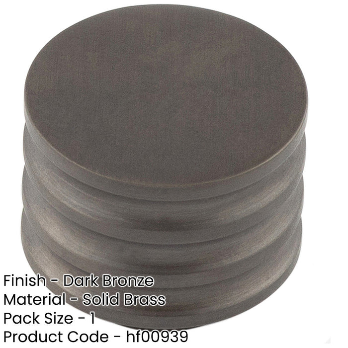 Elegant 30mm Dark Bronze Cupboard Knob Stylish Interiors Kitchen Cabinet Knob (1)-1