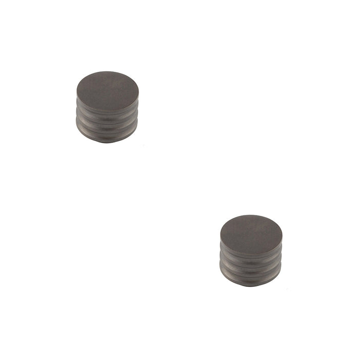 PACK Elegant 30mm Dark Bronze Cupboard Knob Stylish Interiors Kitchen Cabinet Knob (4)