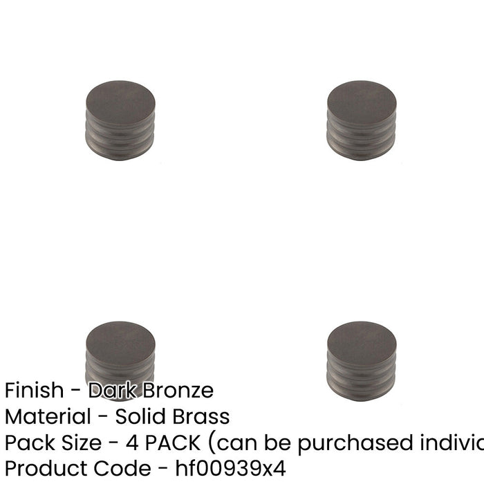 PACK Elegant 30mm Dark Bronze Cupboard Knob Stylish Interiors Kitchen Cabinet Knob (1)-1