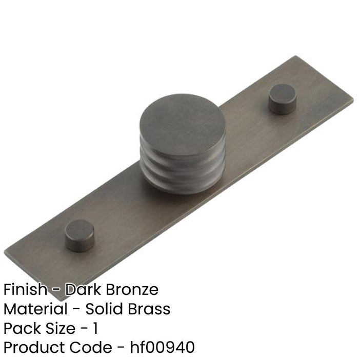 Elegant 30mm Dark Bronze Cupboard Knob Stylish Interiors Kitchen Cabinet Knob (2)-1