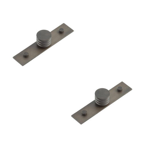 PACK Elegant 30mm Dark Bronze Cupboard Knob Stylish Interiors Kitchen Cabinet Knob (5)