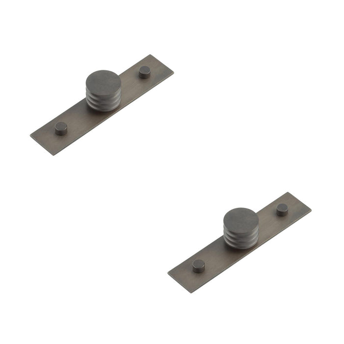 PACK Elegant 30mm Dark Bronze Cupboard Knob Stylish Interiors Kitchen Cabinet Knob (5)