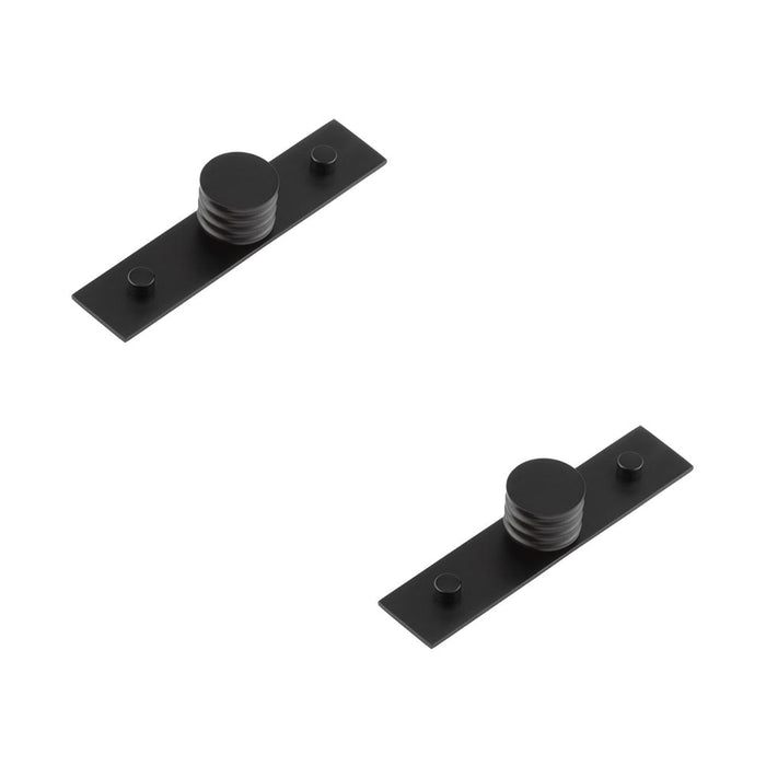 PACK Elegant Matt Black 30mm Cupboard Knob Stylish Interiors Kitchen Cabinet Knob (1)