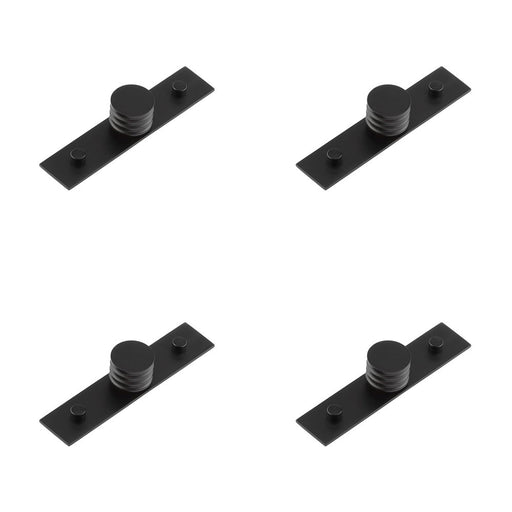 PACK Elegant Matt Black 30mm Cupboard Knob Stylish Interiors Kitchen Cabinet Knob