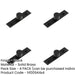 PACK Elegant 30mm Stepped Matt Black Cupboard Knob Stylish Interiors Kitchen Cabinet Knob-1