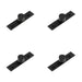 PACK Elegant 30mm Stepped Matt Black Cupboard Knob Stylish Interiors Kitchen Cabinet Knob