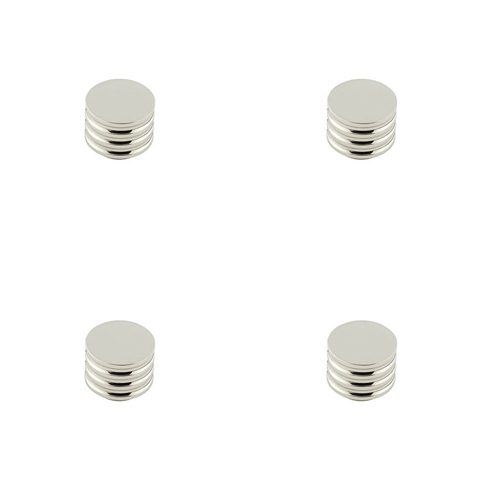 PACK Elegant 30mm Polished Nickel Cupboard Knob Stylish Interiors Kitchen Cabinet Knob