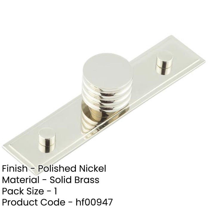 Elegant 30mm Stepped Polished Nickel Cupboard Knob Home Décor Kitchen Cabinet Knob-1