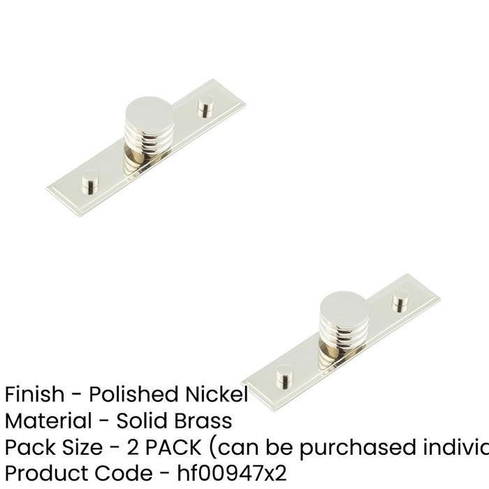 PACK Elegant 30mm Stepped Polished Nickel Cupboard Knob Home Décor Kitchen Cabinet Knob (1)-1