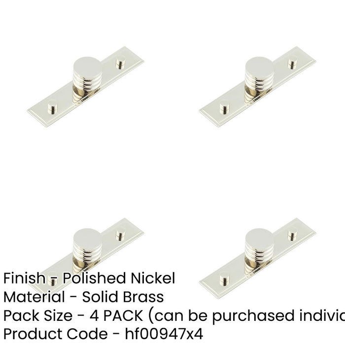 PACK Elegant 30mm Stepped Polished Nickel Cupboard Knob Home Décor Kitchen Cabinet Knob-1