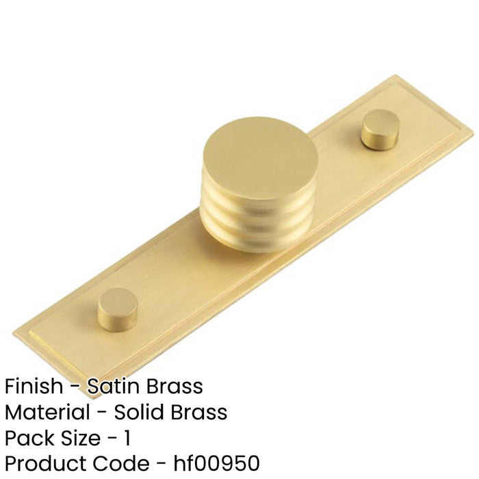 Elegant 30mm Stepped Satin Brass Cupboard Knob Home Decor Kitchen Cabinet Knob-1