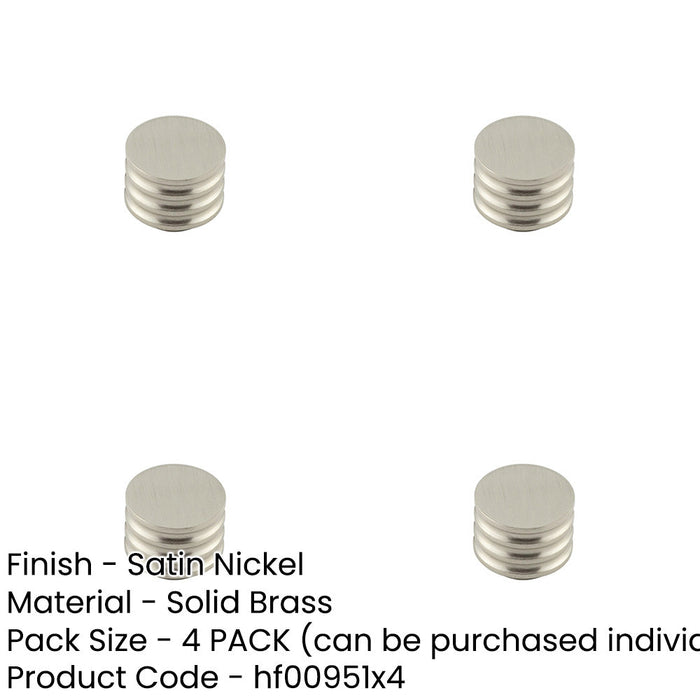 PACK Elegant 30mm Satin Nickel Cupboard Knob Modern Interiors Kitchen Cabinet Knob-1