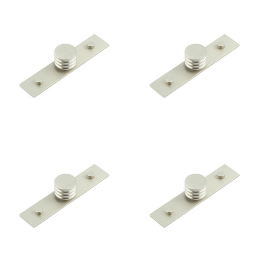 PACK Elegant 30mm Satin Nickel Cupboard Knob Stylish Interiors Kitchen Cabinet Knob (2)