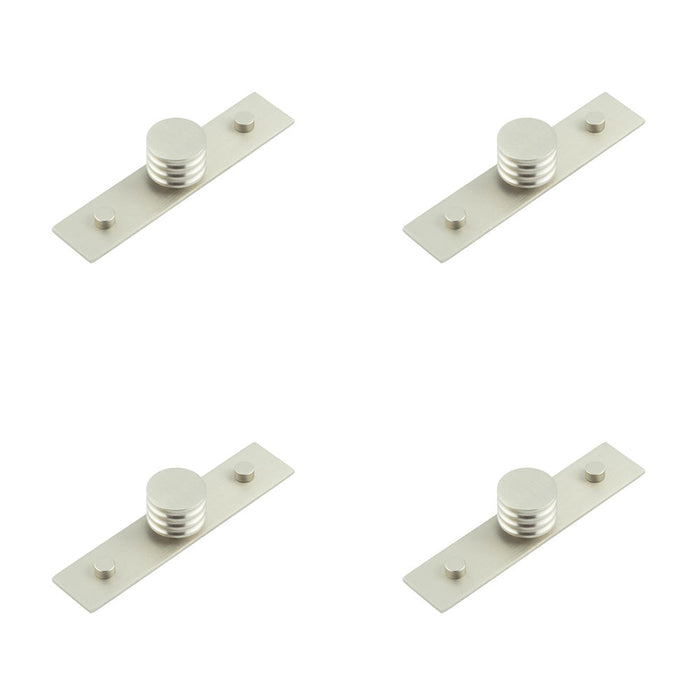 PACK Elegant 30mm Satin Nickel Cupboard Knob Stylish Interiors Kitchen Cabinet Knob (2)