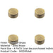 PACK 40mm Antique Brass Cupboard Knob with Grooved Detailing Kitchen Cabinet Knob-1