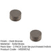 PACK Elegant 40mm Dark Bronze Cupboard Knob Modern Spaces Kitchen Cabinet Knob (1)-1