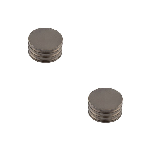 PACK Elegant 40mm Dark Bronze Cupboard Knob Modern Spaces Kitchen Cabinet Knob (1)