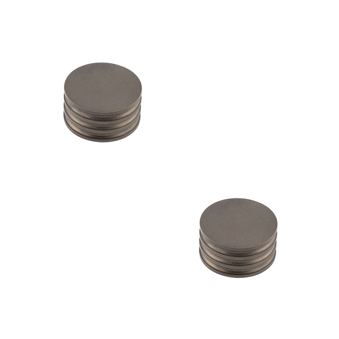 PACK Elegant 40mm Dark Bronze Cupboard Knob Modern Spaces Kitchen Cabinet Knob (1)