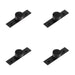 PACK Elegant 40mm Matt Black Cupboard Knob Stylish Interiors Kitchen Cabinet Knob