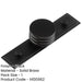 Elegant 40mm Stepped Matt Black Cupboard Knob Stylish Interiors Kitchen Cabinet Knob-1