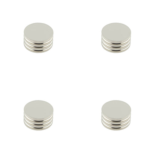 PACK Elegant 40mm Polished Nickel Cupboard Knob Stylish Interiors Kitchen Cabinet Knob (1)