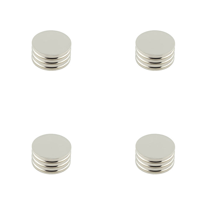 PACK Elegant 40mm Polished Nickel Cupboard Knob Stylish Interiors Kitchen Cabinet Knob (1)