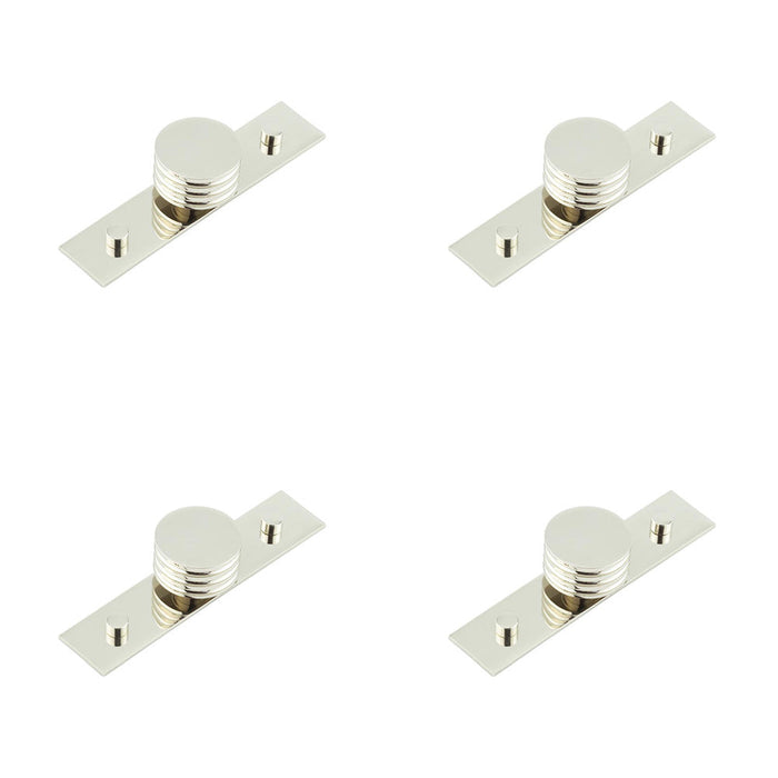 PACK Elegant 40mm Polished Nickel Cupboard Knob Stylish Interiors Kitchen Cabinet Knob (2)