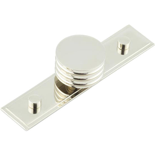 Elegant 40mm Stepped Polished Nickel Cupboard Knob Stylish Interiors Kitchen Cabinet Knob