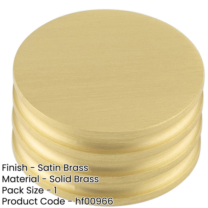 Elegant 40mm Satin Brass Cupboard Knob Stylish Interiors Kitchen Cabinet Knob (1)-1