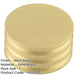 Elegant 40mm Satin Brass Cupboard Knob Stylish Interiors Kitchen Cabinet Knob (1)-1