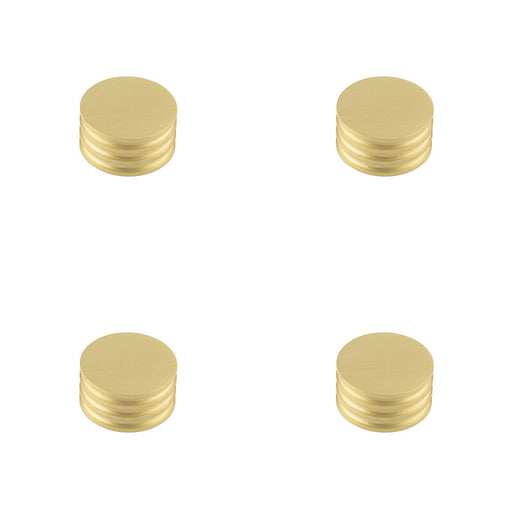 PACK Elegant 40mm Satin Brass Cupboard Knob Stylish Interiors Kitchen Cabinet Knob (1)