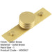 Stylish 40mm Satin Brass Cupboard Knob Elegant Interiors Kitchen Cabinet Knob-1