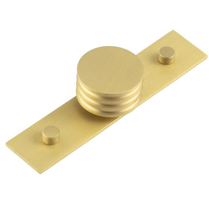 Stylish 40mm Satin Brass Cupboard Knob Elegant Interiors Kitchen Cabinet Knob