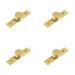 PACK Stylish 40mm Satin Brass Cupboard Knob Elegant Interiors Kitchen Cabinet Knob