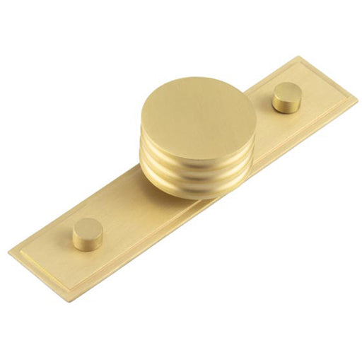 Elegant 40mm Stepped Satin Brass Cupboard Knob Home Decor Kitchen Cabinet Knob