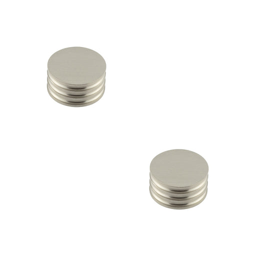 PACK Elegant Solid Brass Cupboard Knob Satin Nickel Finish 40mm Size Kitchen Cabinet Knob (1)