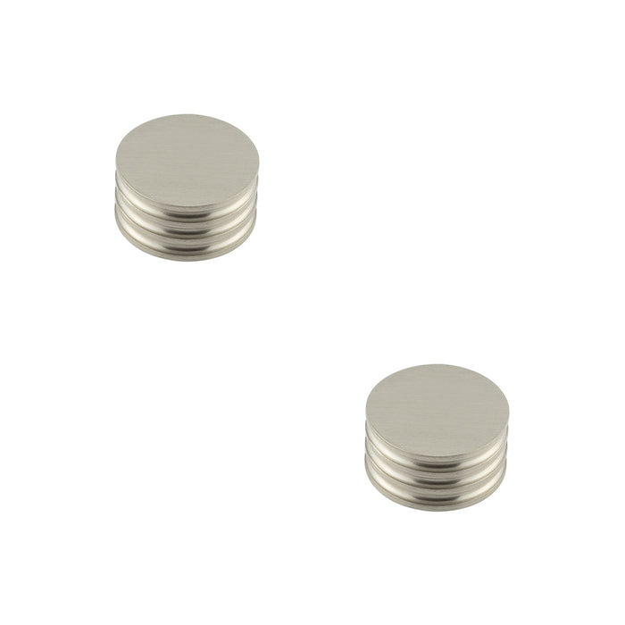 PACK Elegant Solid Brass Cupboard Knob Satin Nickel Finish 40mm Size Kitchen Cabinet Knob (1)