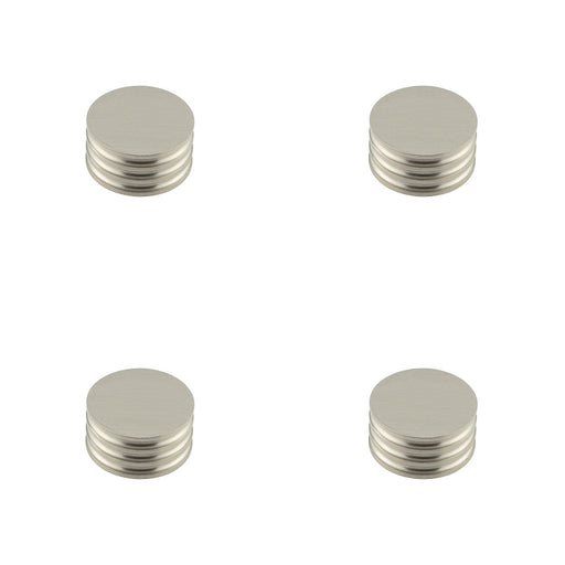 PACK Elegant Solid Brass Cupboard Knob Satin Nickel Finish 40mm Size Kitchen Cabinet Knob