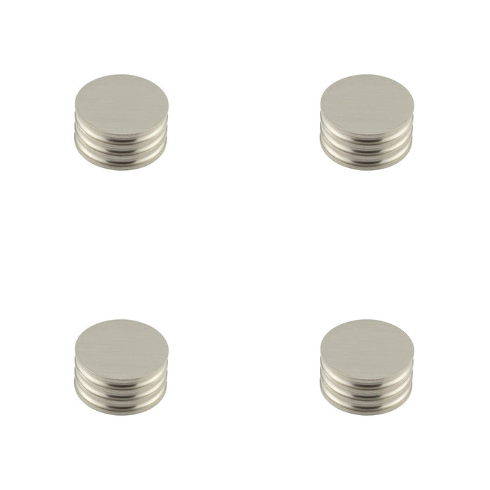 PACK Elegant Solid Brass Cupboard Knob Satin Nickel Finish 40mm Size Kitchen Cabinet Knob