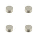 PACK Elegant Solid Brass Cupboard Knob Satin Nickel Finish 40mm Size Kitchen Cabinet Knob