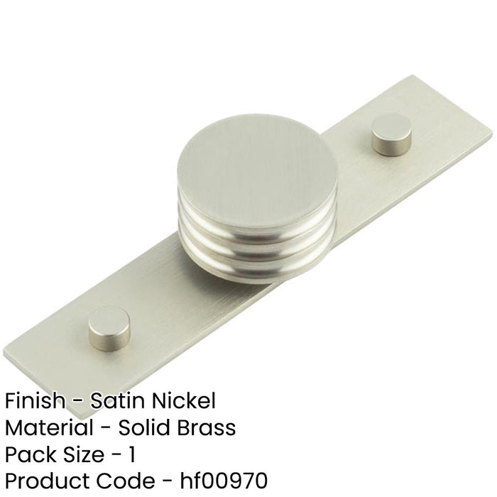 Elegant Satin Nickel Cupboard Knob 40mm Stylish Home Interiors Kitchen Cabinet Knob-1