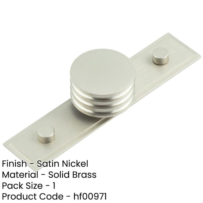 Elegant 40mm Satin Nickel Cupboard Knob Stylish Interiors Kitchen Cabinet Knob (1)-1
