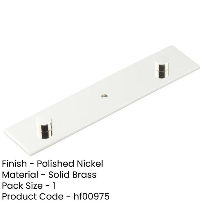 Elegant Polished Nickel Backplate Cupboard Knob 140x30mm Kitchen Cabinet Knob-1