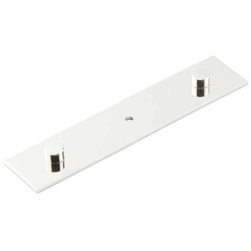 Elegant Polished Nickel Backplate Cupboard Knob 140x30mm Kitchen Cabinet Knob