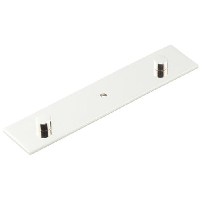 Elegant Polished Nickel Backplate Cupboard Knob 140x30mm Kitchen Cabinet Knob